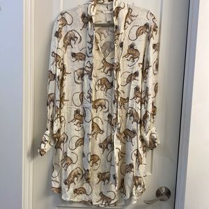 Jacquard monkey dress